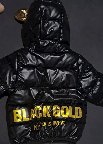 Siyah Kapüşonlu Erkek Çocuk Mont - Görsel 2