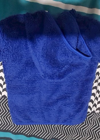 Kapüşonlu Mavi Fermuarlı Erkek Çocuk Ceketi - Görsel 2