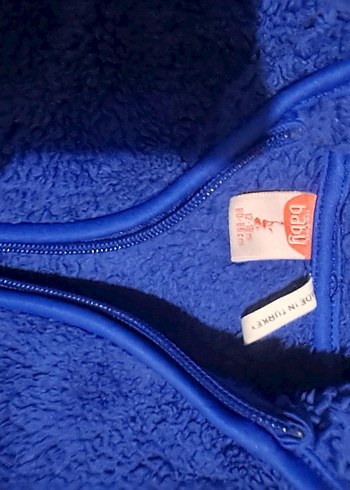 Kapüşonlu Mavi Fermuarlı Erkek Çocuk Ceketi - Görsel 3