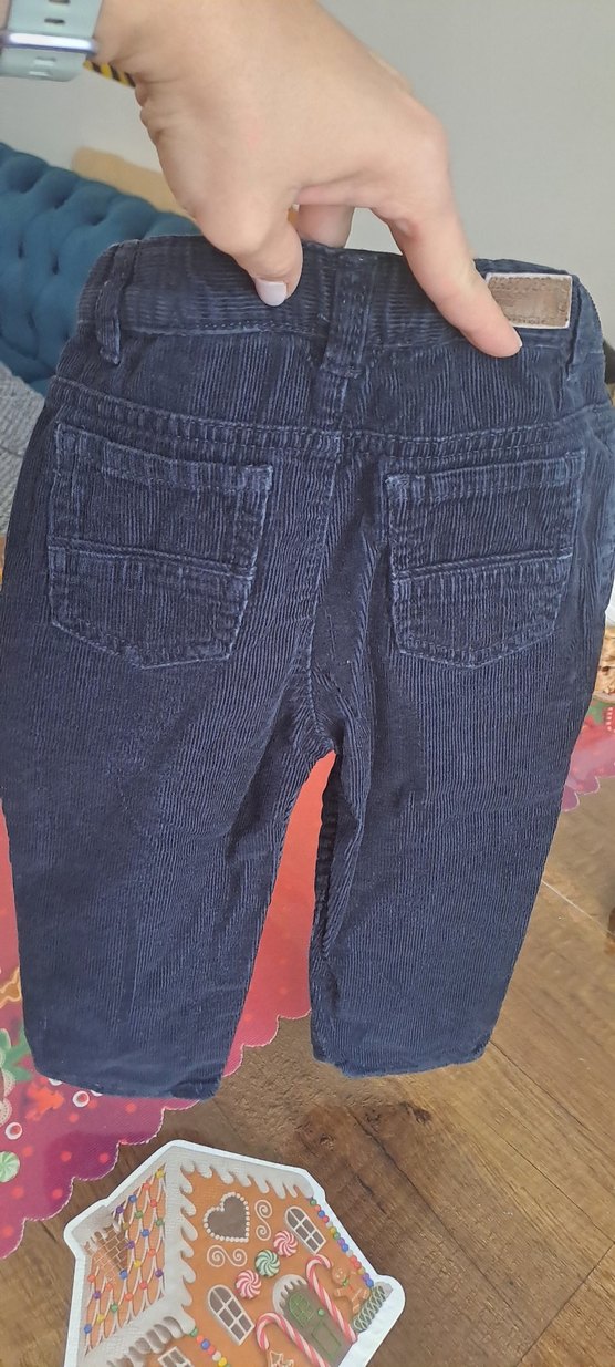 Erkek Çocuk Lacivert Düğmeli Kot Pantolon - Görsel 2