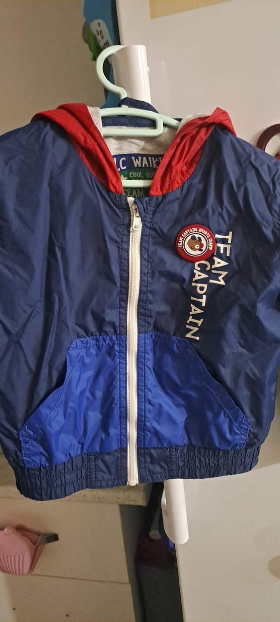 Erkek Çocuk Lacivert Fermuarlı yağmurluk - Görsel 2