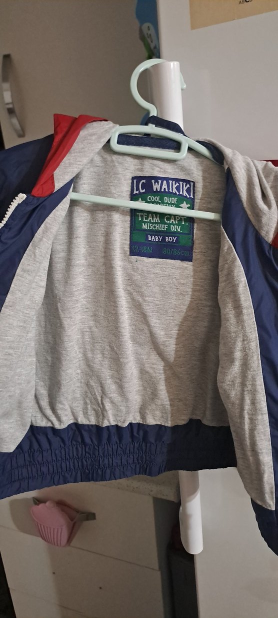 Erkek Çocuk Lacivert Fermuarlı yağmurluk - Görsel 4