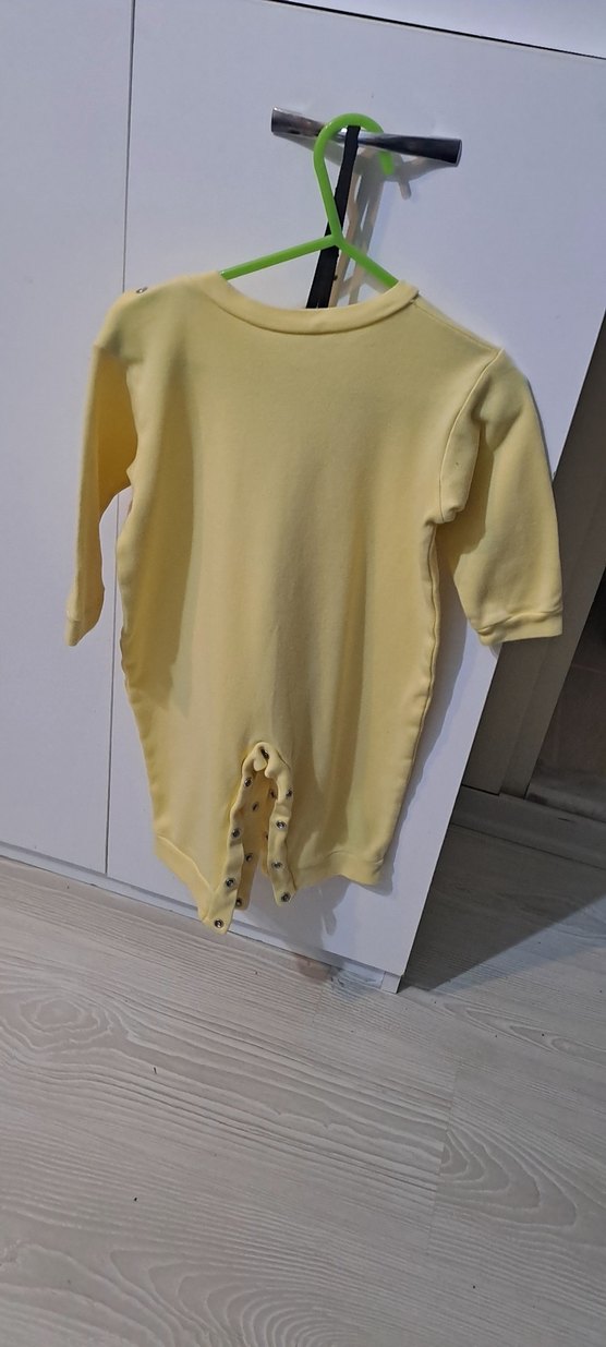 Sarı Baskılı Bebek Tulum - Görsel 2