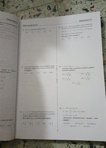 Beden 2020 Lise Matematik Öğretmenliği 10 Deneme Sınavı