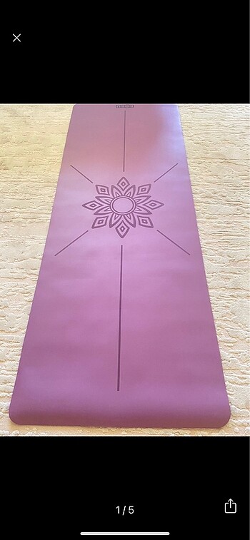  Beden Renk Roru Concept Sun Kaydırmaz Yoga Egzersiz Matı 183 x 68 cm 5 mm K