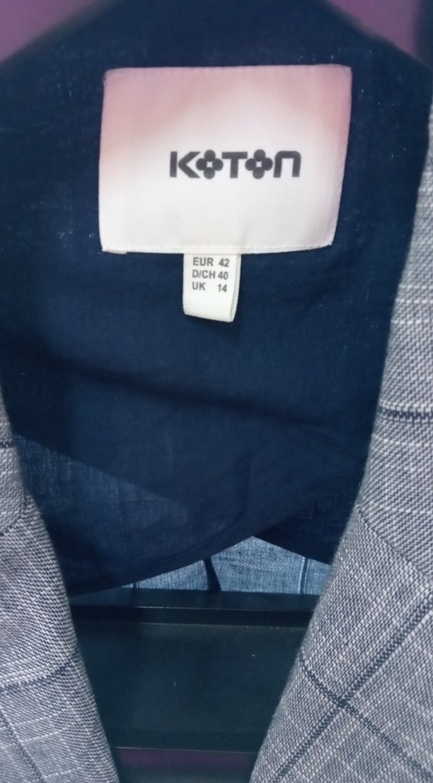 Gri Düğmeli Midi Kadın Takım Ceketi - Görsel 4