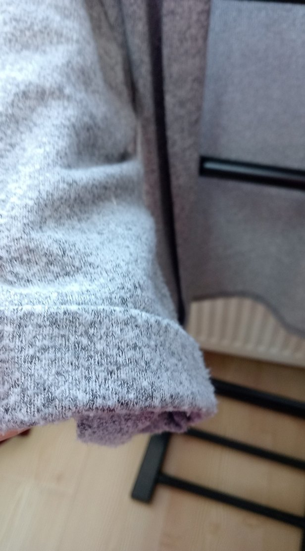 Gri Kadın Örme Midi Hırka - Görsel 3