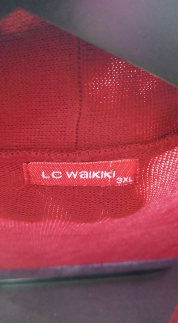 Bordo V Yaka Düğmeli Kadın Hırka - Görsel 3