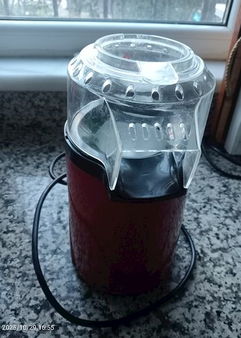 Kırmızı ve Gri Mısır Patlatma Makinesi - Görsel 3