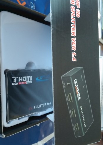 HDMI 4K 1x4 Splitter Amplifikatör Siyah - Görsel 3