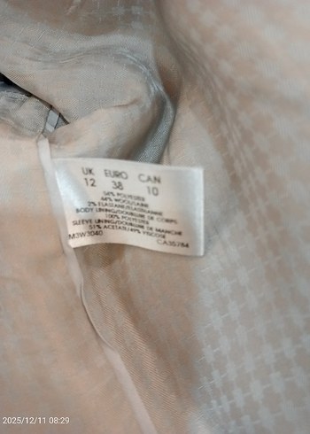 Gri Düğmeli Kadın Blazer Ceket - Görsel 2