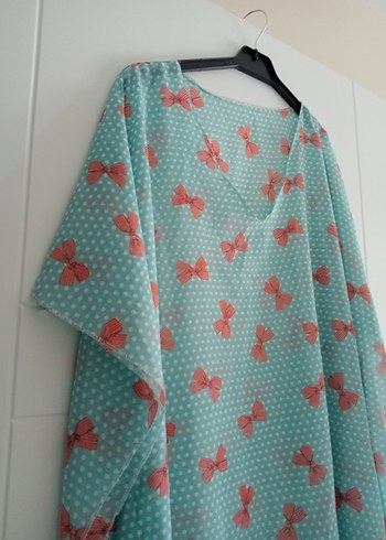 Bohem Tarzı Turkuaz pareo - Görsel 2