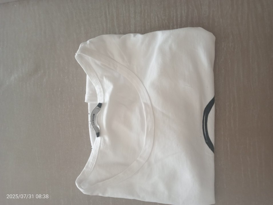 Beyaz Baskılı Erkek yazlık atlet tarzı tişört - Görsel 3