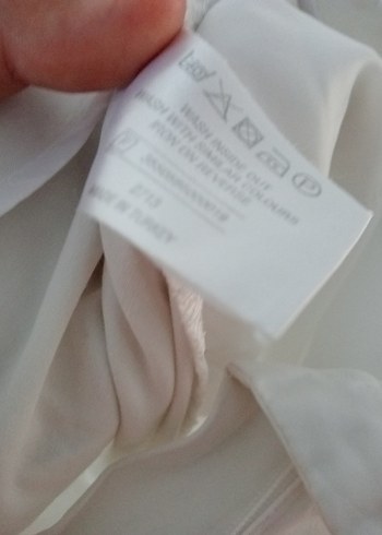 Düğmeli Beyaz Keten Mini Kadın Pantolon - Görsel 7