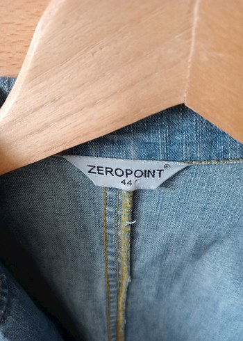 Kadın Mavi Denim Ceket Düğmeli - Görsel 4