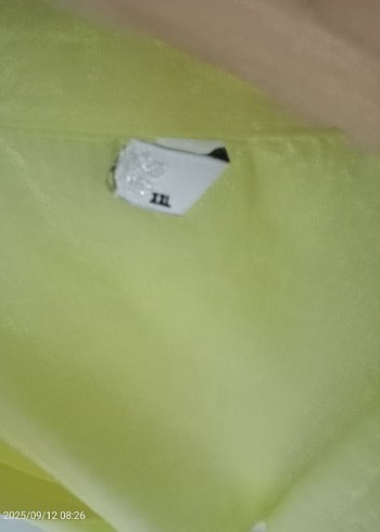 Sarı Kısa Kollu Keten Gömlek - Görsel 5