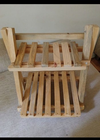 Ikea ahşap raf dekor