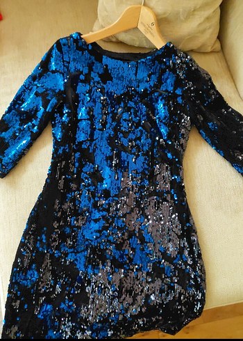 Parlak Lacivert Payetli - Görsel 6