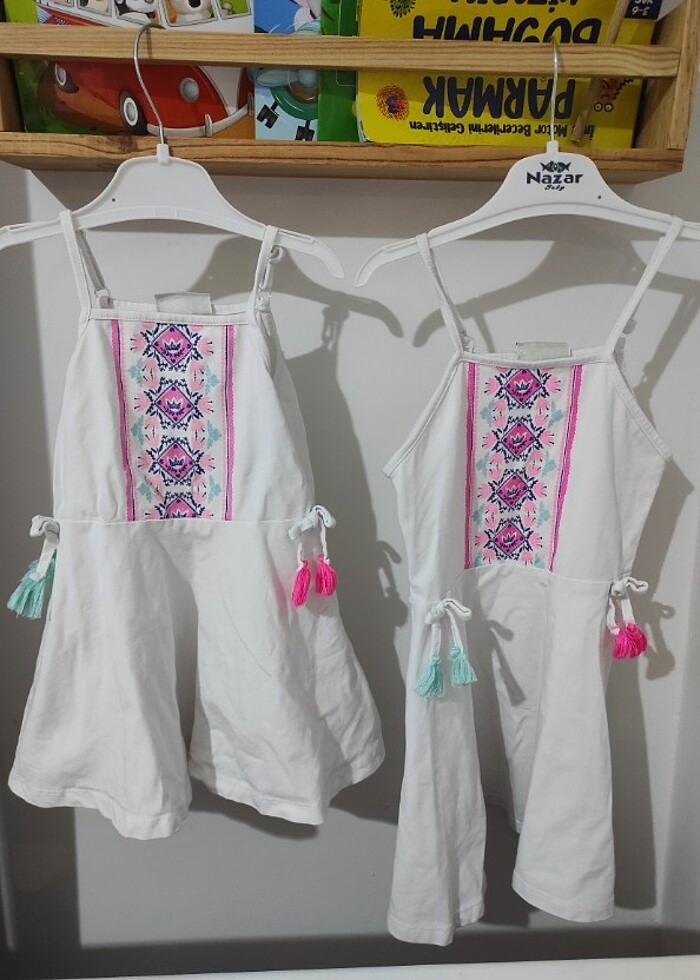 Kardeş kombin elbise  - Görsel 3