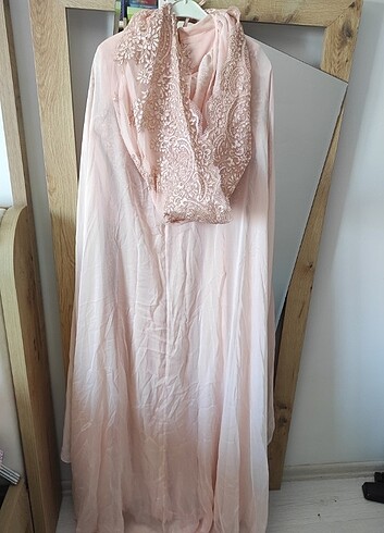 Pelerinli Nişan elbise - Görsel 10