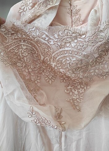 Pelerinli Nişan elbise - Görsel 11