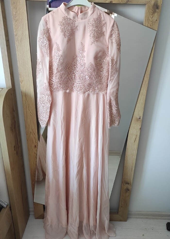 Pelerinli Nişan elbise  - Görsel 2