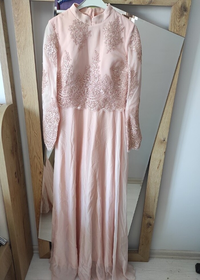 Pelerinli Nişan elbise  - Görsel 3