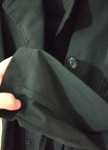 Siyah trenckot - Görsel 7