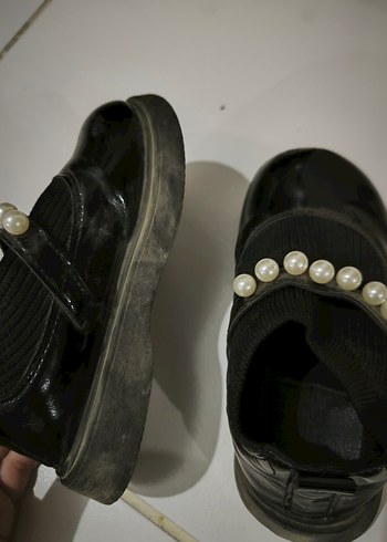 Kız Çocuk Siyah İnci Tokalı Babet - Görsel 9