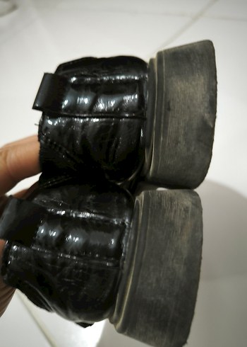 Kız Çocuk Siyah İnci Tokalı Babet - Görsel 7