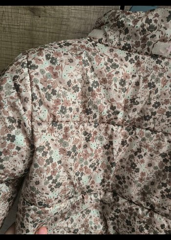 Kız Çocuk Gri Desenli Düğmeli Ceket - Görsel 5