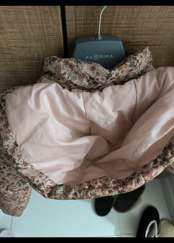 Kız Çocuk Gri Desenli Düğmeli Ceket - Görsel 8