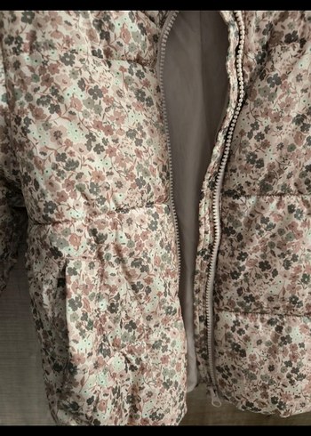 Kız Çocuk Gri Desenli Düğmeli Ceket - Görsel 6