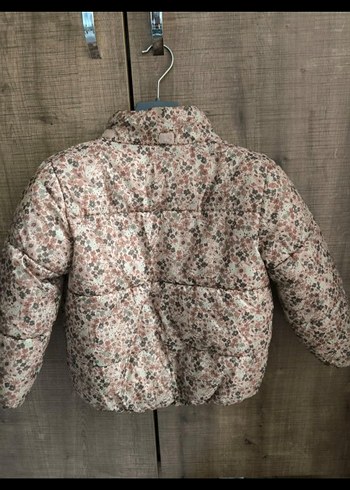 H&M Kız Çocuk Gri Desenli Düğmeli Ceket