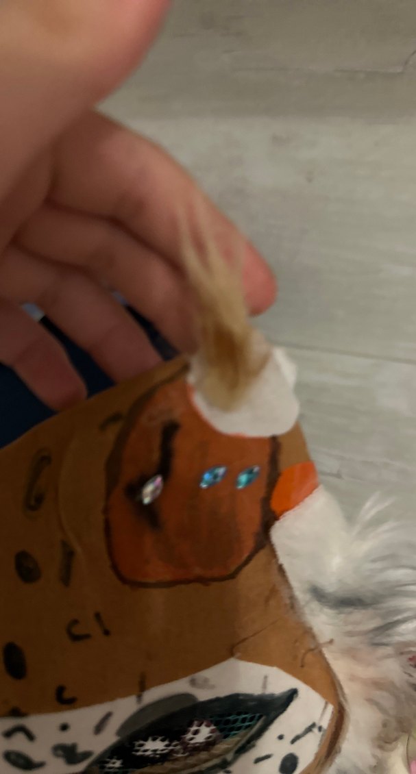 Kürk Detaylı Kahverengi Desenli Kedi Maskesi Fursuit - Görsel 4