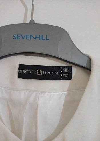 Beyaz ve parlak ceket - Görsel 7