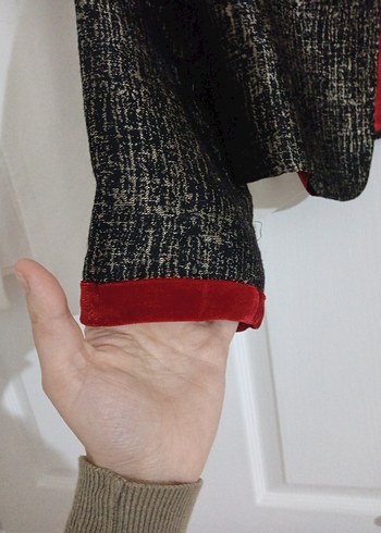 Beyaz ve parlak ceket - Görsel 6