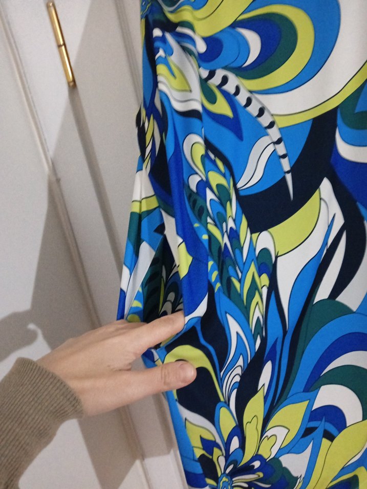 Renkli Batik Desenli elbise - Görsel 2