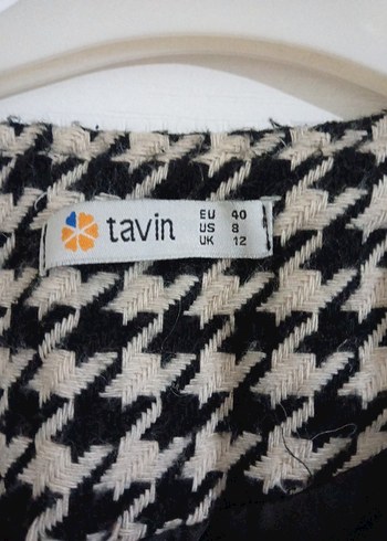 Tavin Düğmeli Uzun Kadın Kaban - Görsel 5