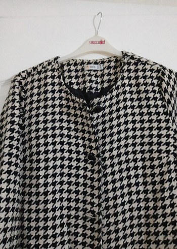 Tavin Düğmeli Uzun Kadın Kaban - Görsel 3