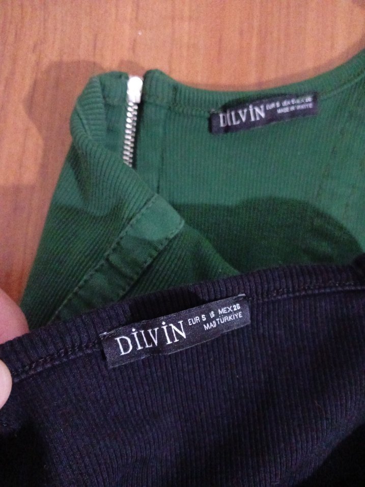 Yeşil ve siyah Crop - Görsel 5