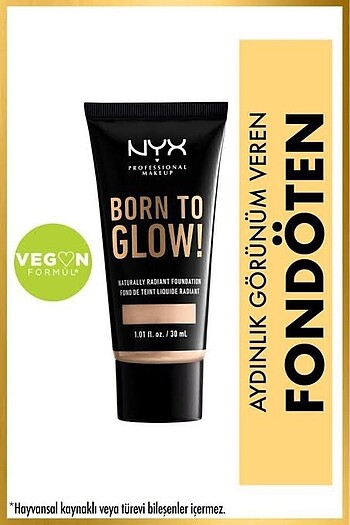 NYX born to glow fondöten