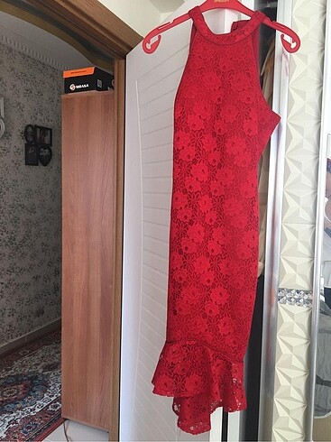Kırmızı M / 38 Gece Elbisesi