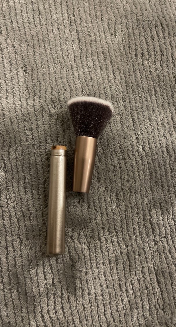 Bej-Metalik Makyaj Fırçası - Görsel 2