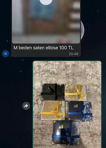  Altın ve Koyu Renkli seccadeli Hediye Setleri