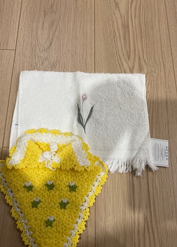 Nakışlı Sarı Bohem Havlu