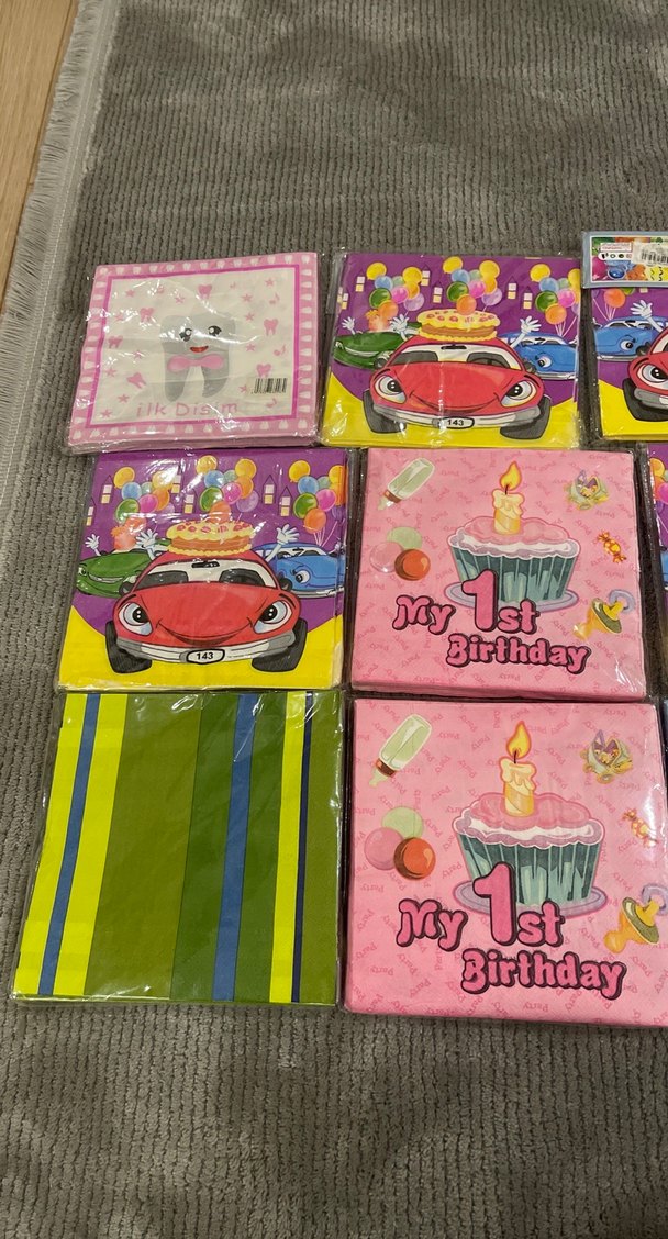 Pembe İlk Dişim Peçete - Görsel 2