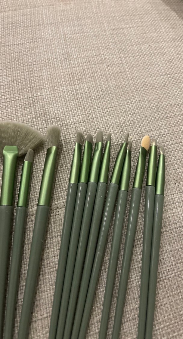 14 Parça Haki Makyaj Fırça Seti - Görsel 4