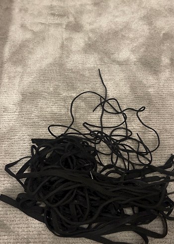 Erkek Siyah Gotik Ayakkabı Bağcıkları - Görsel 3