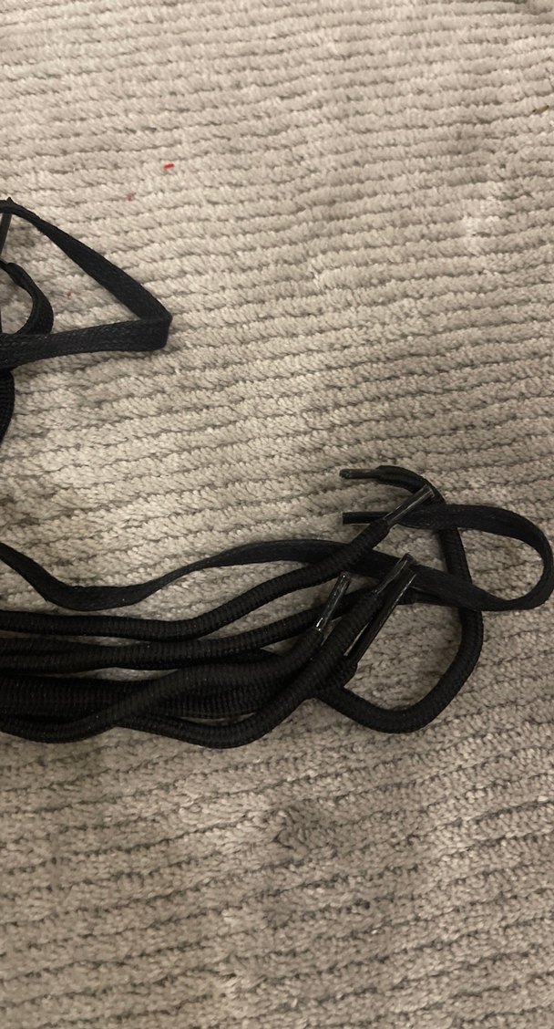 Erkek Siyah Gotik Ayakkabı Bağcıkları - Görsel 2